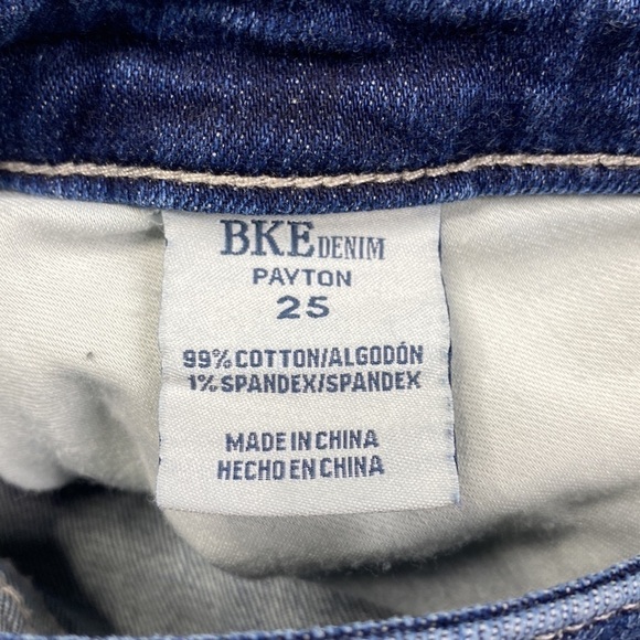 BKE Payton Denim Raw Hem Shorts Size 25 6" Inseam - Picture 6 of 7